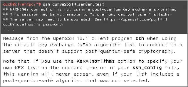 OpenSSH now warns about "non-post-quantum" connections - SolCyber